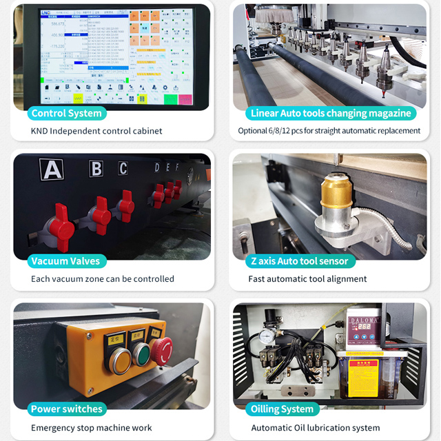 ATC wood cutting machine detail