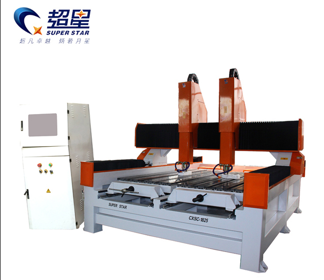 Superstar CX- 1325 Double Head Stone Cutting Engraving Machine