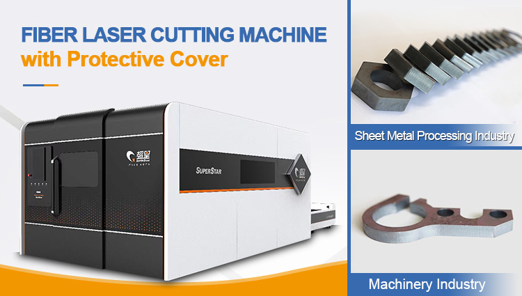 Fully enclosed fiber laser cutting machine for Canadian customers