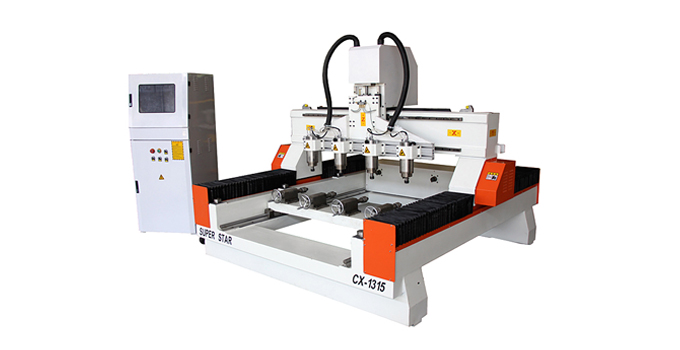 CX-1315 wood cylinder engraving machine Export to Poland