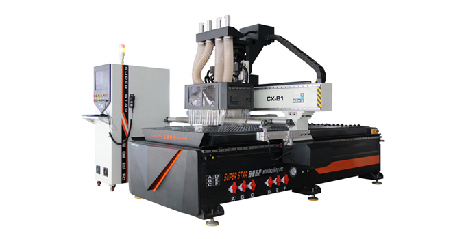 How is the 0-second tool change four-process CNC cutting machine realized?