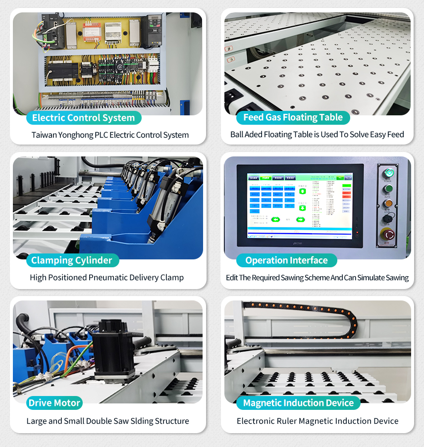 wood beam saw machine detail