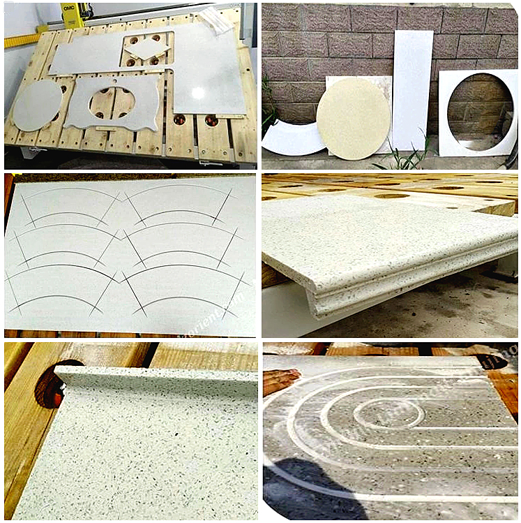 stone cnc router detail