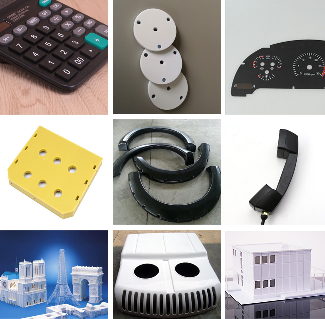 ABS board with wood saw