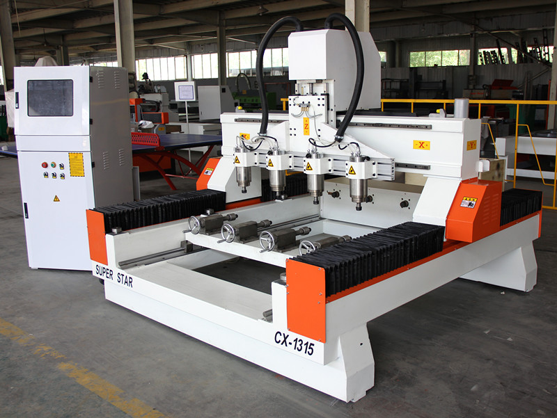 Four heads Cylindrical machine