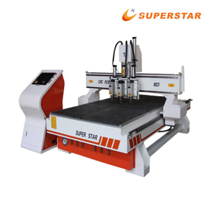 Superstar Three Head Wood Cabinet Furniture Door Cutting Machine
