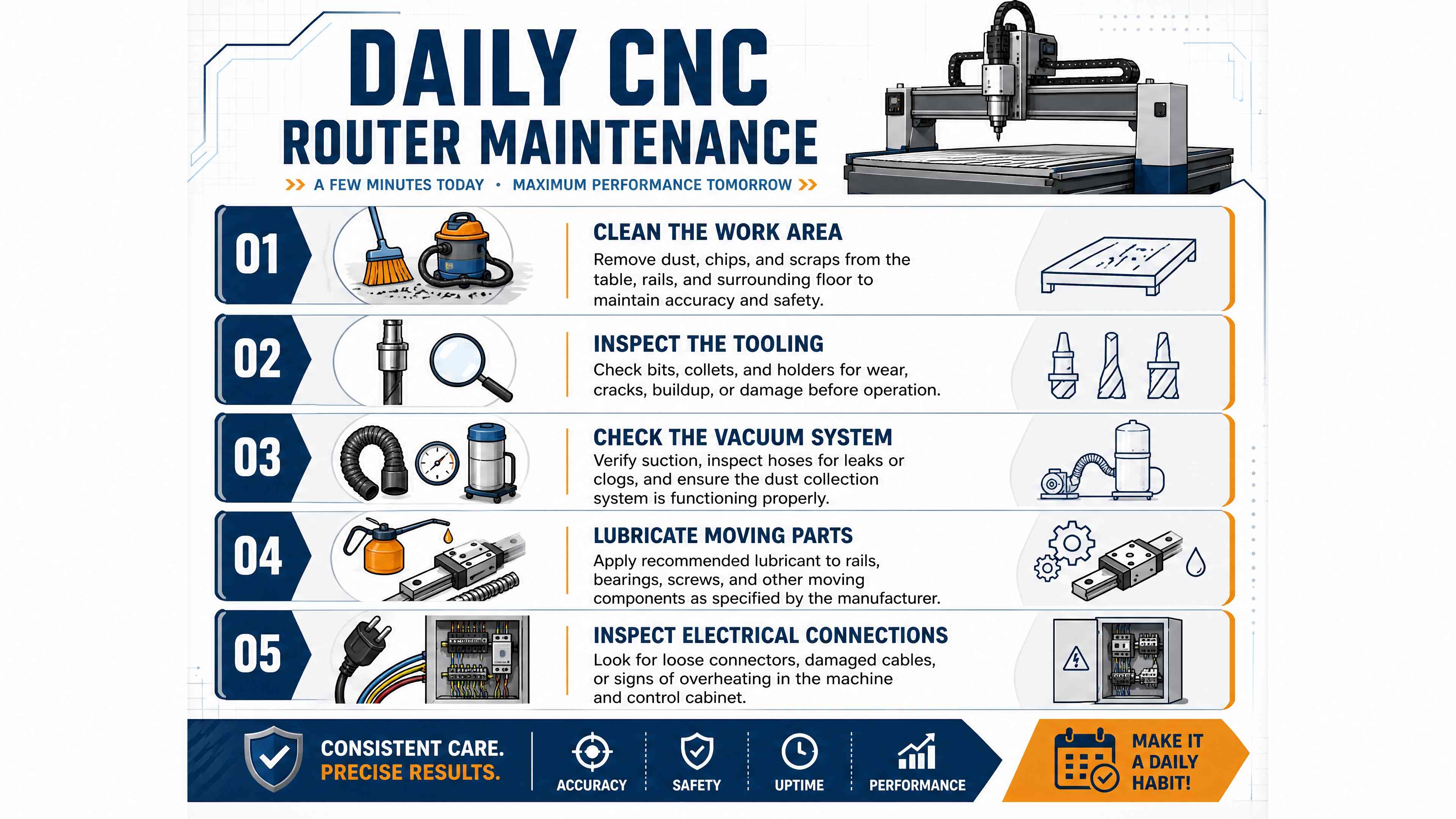 CNC Router Maintenance Tips