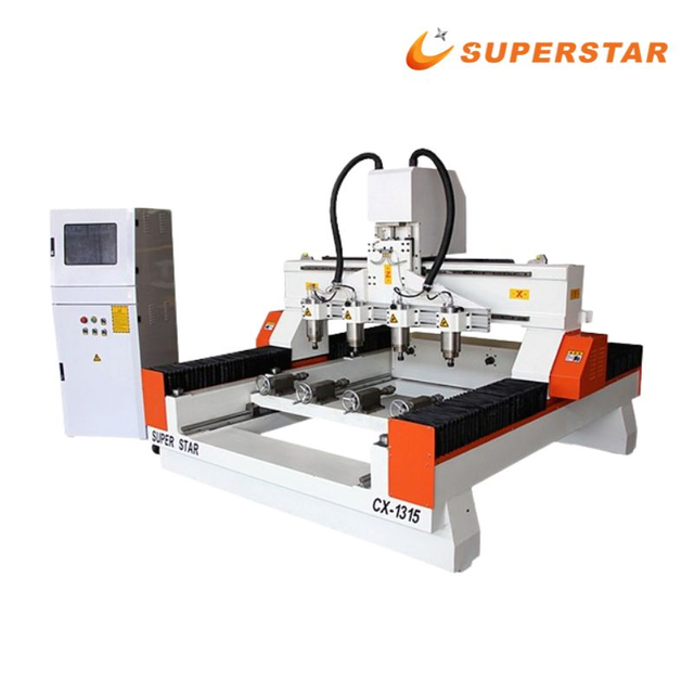 Superstar Four Head Cylindrical Engraving Machine