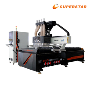 Superstar CX-B1 1325 four head Panel Furniture Wood Cutter Machine