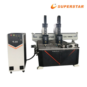 Superstar CNC Double Heads Woodworking Engraving Wood Cutting Machine
