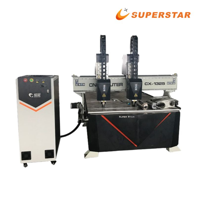 Superstar CNC Double Heads Woodworking Engraving Wood Cutting Machine